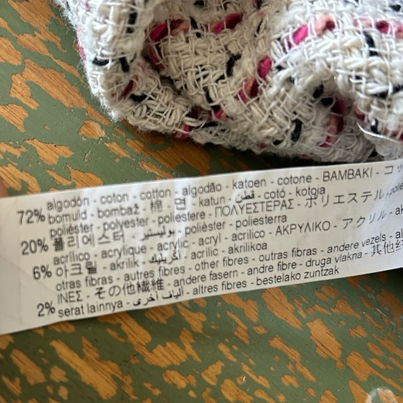 Zara Mini Dress  , color Cream/ black/ pink Size S - Picture 11 of 12